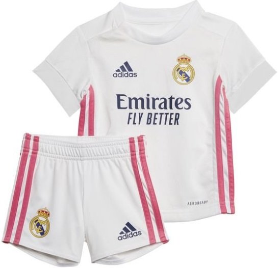Kit infantil oficial Adidas Real Madrid 2020 2021 I Jogador